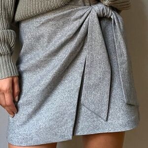 Wilfred Grey Wrap Skirt
